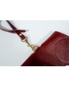 Moly bordeaux leren brillenhouder - 15x8x2cm