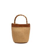 Talin camel leren schoudertas - 25x24x17,5cm