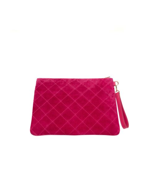 Pochette en cuir Clay fushia - 38.5x29x2cm