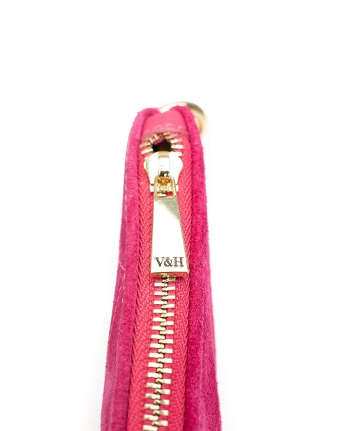 Pochette en cuir Clay fushia - 38.5x29x2cm