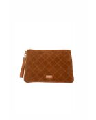 Pochette en cuir Clay terracotta - 38.5x29x2cm