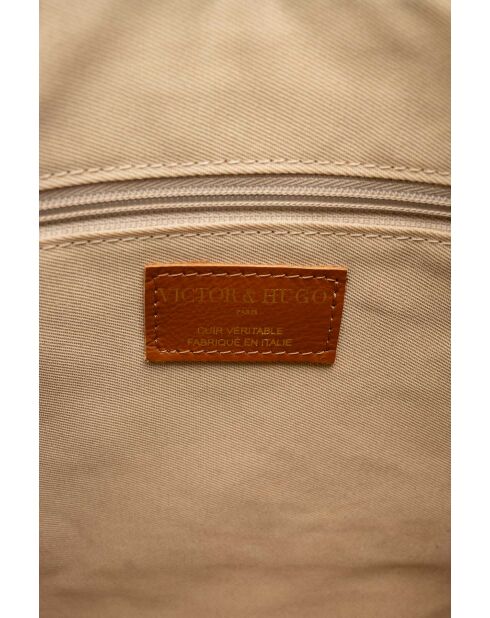 Pochette en cuir Clay terracotta - 38.5x29x2cm