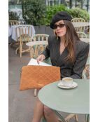 Pochette en cuir Clay terracotta - 38.5x29x2cm