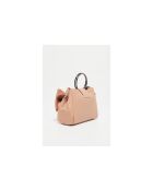 Handtasche Alix aus nudefarbenem Leder - 25x20x10cm