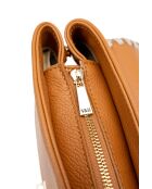 Rania leren schoudertas camel/beige - 28x20x10cm