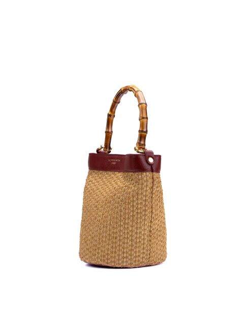 Borsa a tracolla Talin in pelle bordeaux - 25x24x17,5cm