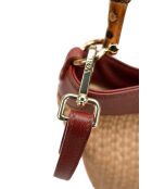 Borsa a tracolla Talin in pelle bordeaux - 25x24x17,5cm