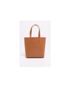 Mutige Handtasche aus Kamelleder - 32x40x13cm
