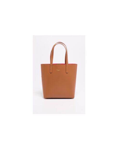Mutige Handtasche aus Kamelleder - 32x40x13cm
