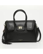 Sac à main en cuir Bagatelle noir - 31x23x9cm