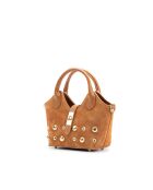 Josie camel leren schoudertas - 25x12x11cm