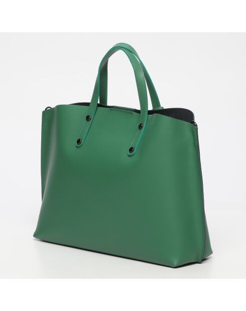 Livel grüne Lederhandtasche - 45X12X31cm