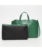 Livel groene leren handtas - 45x12x31CM