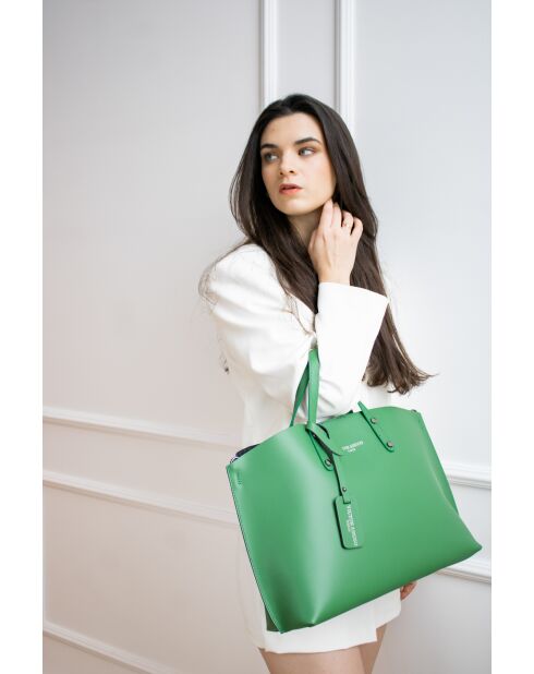 Livel grüne Lederhandtasche - 45X12X31cm