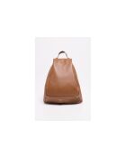 Mochila Sadie de piel camel - 45X25X5cm