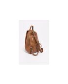 Mochila Sadie de piel camel - 45X25X5cm