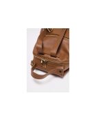 Mochila Sadie de piel camel - 45X25X5cm