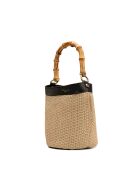 Zwarte leren schoudertas van Talin - 25x24x17,5cm