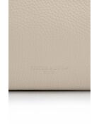 Beige/camel Ava leren schoudertas - 28x17x8cm