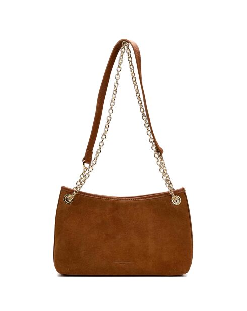 Schultertasche Mia aus Terrakottaleder - 28x17x8cm