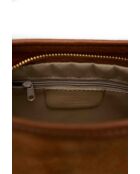 Schultertasche Mia aus Terrakottaleder - 28x17x8cm