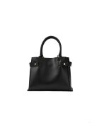Nelia schwarze Lederhandtasche - 27x22x12cm