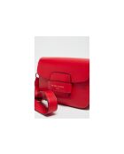 Rote Schultertasche Eliane aus Leder - 23x16x6cm