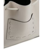 Claudia Schultertasche aus Leder cremefarben - 27x25 12cm