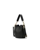 Elora Schultertasche aus schwarzem Leder - 22x18x13,5 cm