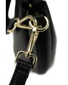 Elora Schultertasche aus schwarzem Leder - 22x18x13,5 cm