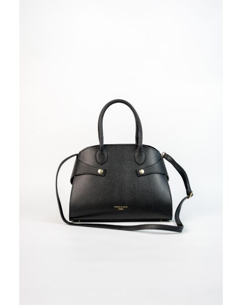 Luzd Schultertasche aus schwarzem Leder - 31X24X16cm