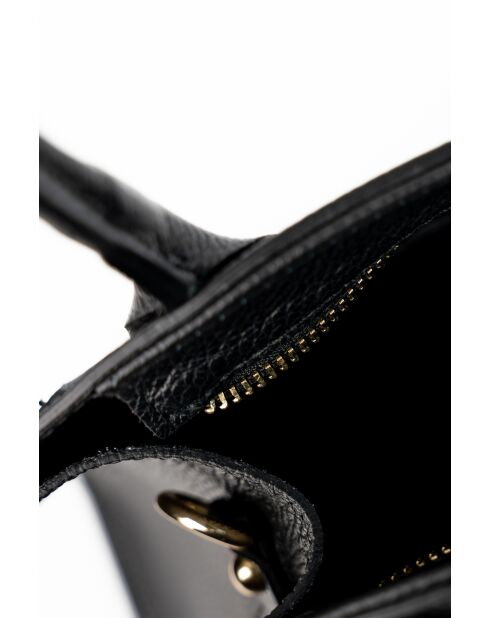 Luzd Schultertasche aus schwarzem Leder - 31X24X16cm