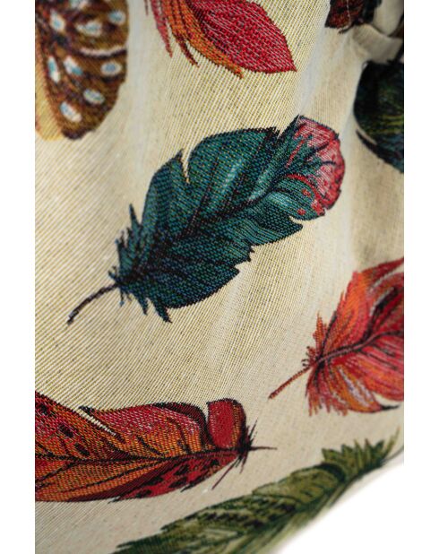Veelkleurige Elea leren schoudertas - 58x50x2cm