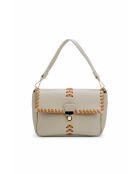 Bandolera de piel Rima beige/camel - 26x17x7,5 cm