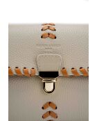 Bandolera de piel Rima beige/camel - 26x17x7,5 cm