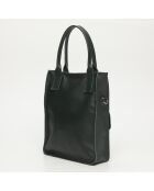 Borsa a mano in pelle Noa verde bottiglia - 34x38x11cm