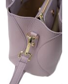 Alba lila leren handtas - 25x20x15cm