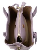 Alba lila leren handtas - 25x20x15cm