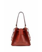 Claudia Schultertasche aus Terrakottaleder - 27x25 12cm
