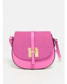 Borsa a tracolla Jara in pelle rosa - 22X18X6cm