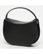 Alexa zwarte leren schoudertas - 30x19x7,5cm