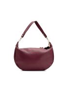 Schultertasche Kim aus burgunderfarbenem Leder - 39x24x8cm