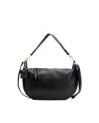 Kim Schultertasche aus schwarzem Leder - 39X24X8cm