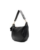 Kim Schultertasche aus schwarzem Leder - 39X24X8cm