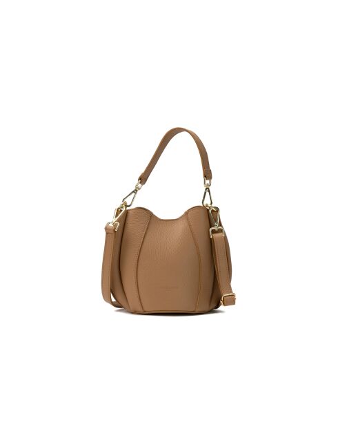 Elora Schultertasche aus leichtem Kamelleder - 22x18x13,5 cm