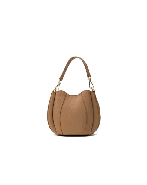 Elora Schultertasche aus leichtem Kamelleder - 22x18x13,5 cm