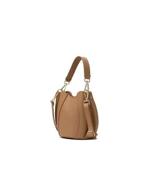 Elora Schultertasche aus leichtem Kamelleder - 22x18x13,5 cm