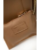 Elora Schultertasche aus leichtem Kamelleder - 22x18x13,5 cm