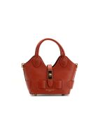 Noho terracotta leren schoudertas - 25x12x11cm