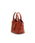 Noho terracotta leren schoudertas - 25x12x11cm